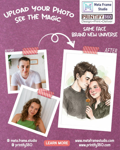 Personalized wedding invitation, for two lovers
