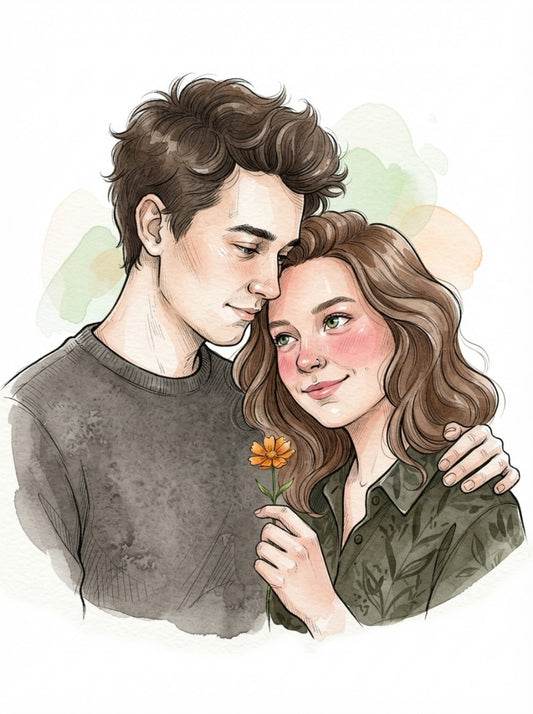 Personalized wedding invitation, for two lovers