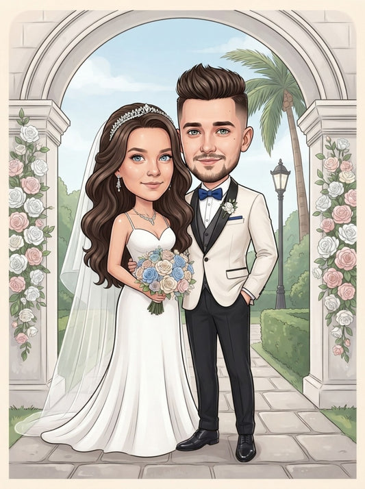 Personalized wedding invitation, summer wedding