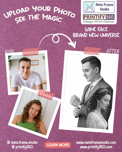 Personalized wedding invitation, with my beloved wife