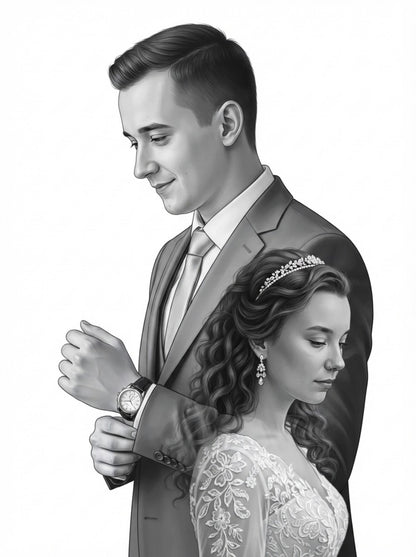 Personalized wedding invitation, with my beloved wife