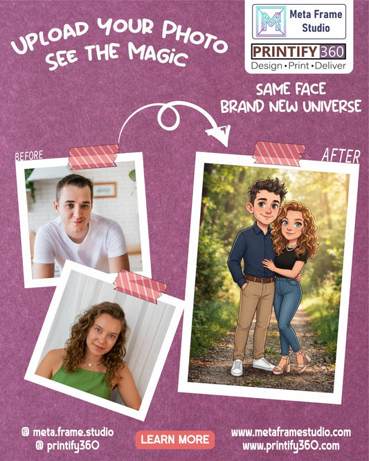Personalized wedding invitations, bride and grooms forest walk