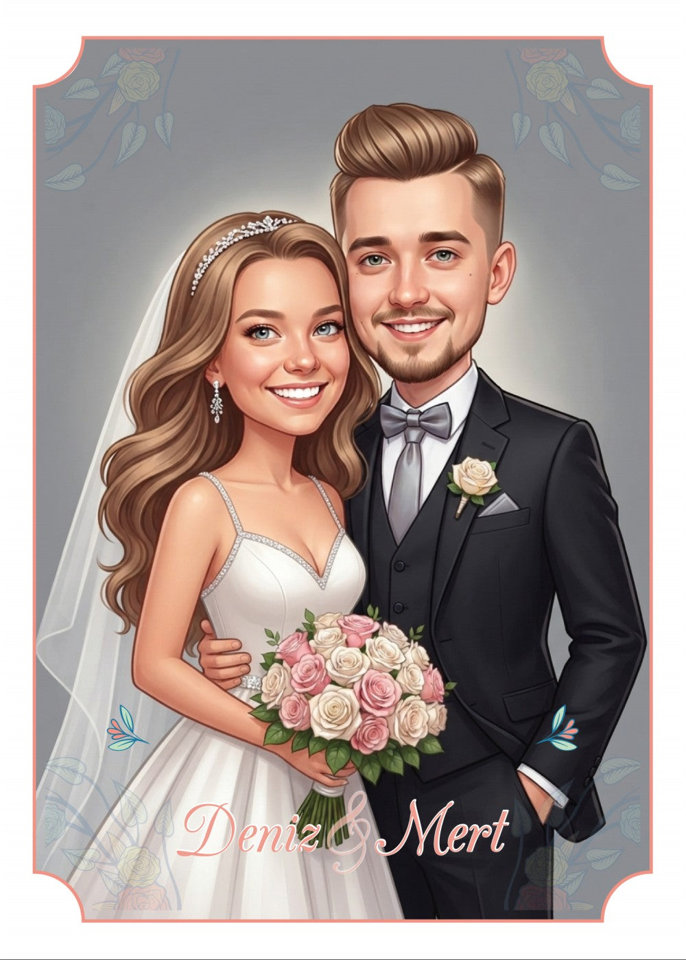Personalized wedding invitations, wedding dresses_and grooms suits