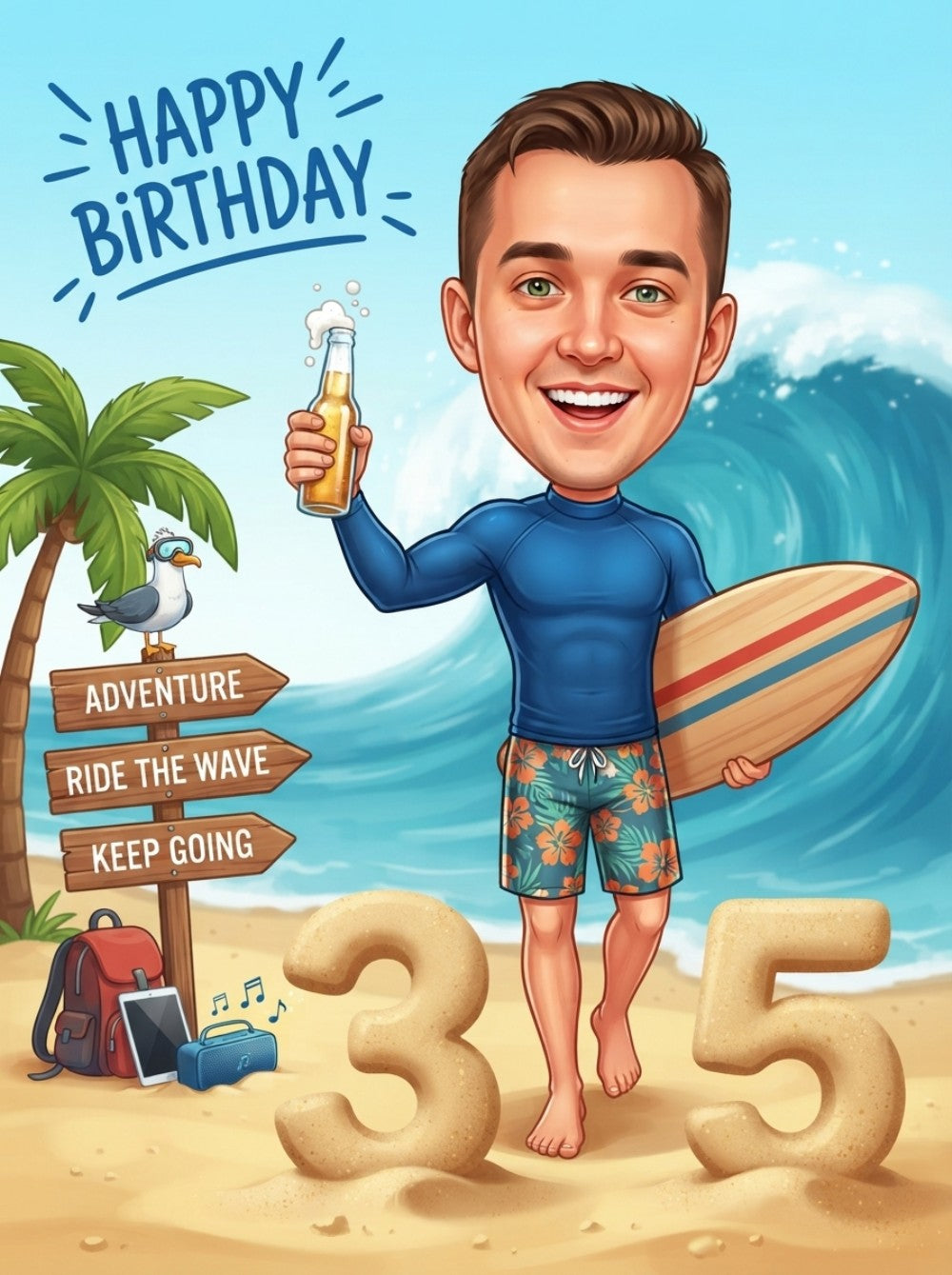 Surfer's Birthday