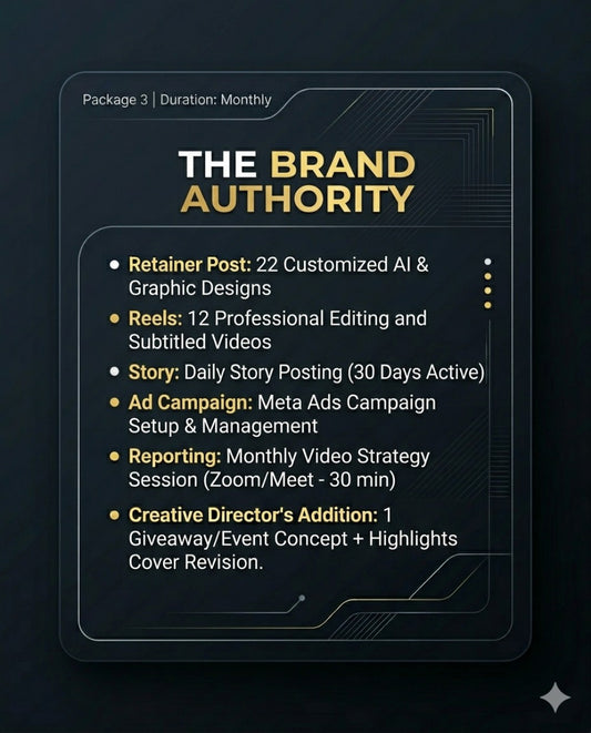 INSTAGRAM MANAGEMENT PACKAGE 3 - The Brand Authority