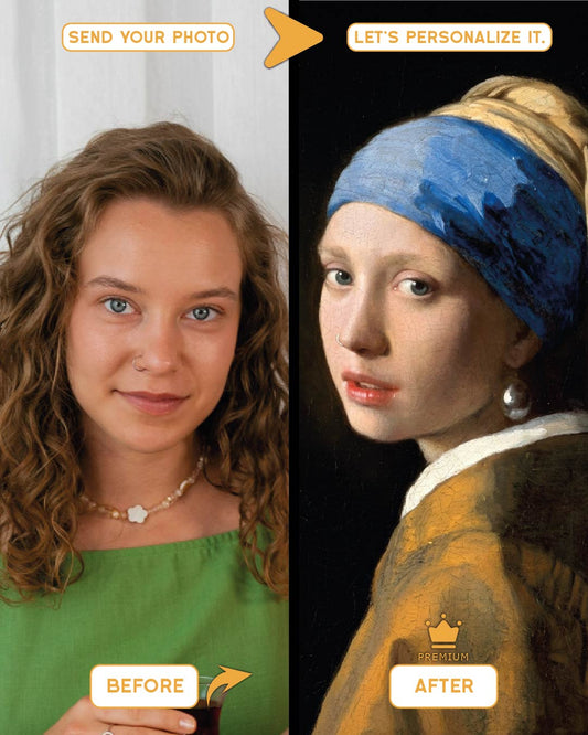 Imitation Portraits – Inspired by The Girl With the Pearl Earring by Johannes Vermeer