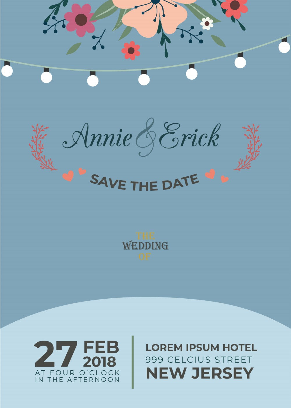 personalized wedding invitation, wedding ring